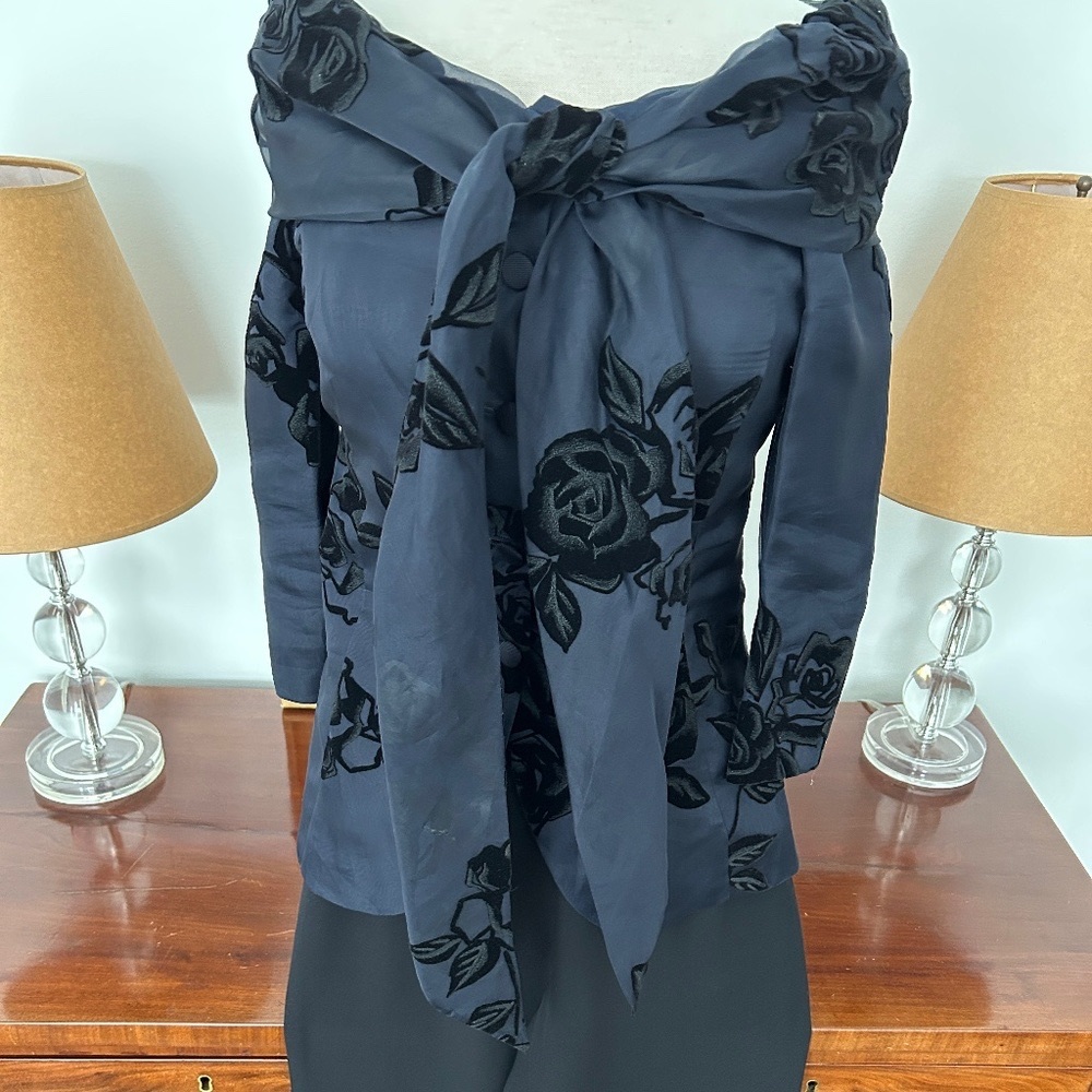 Armani collezioni silk embossed jacket